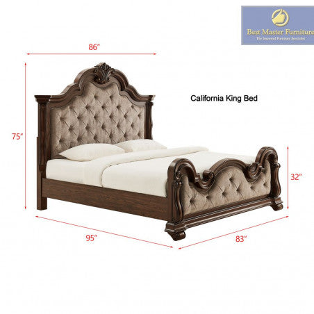 B5000 King 4 Pc Cherry Bedroom Set