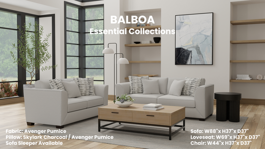 Balboa Avenger Pumice 2 Pc Sofa Collection