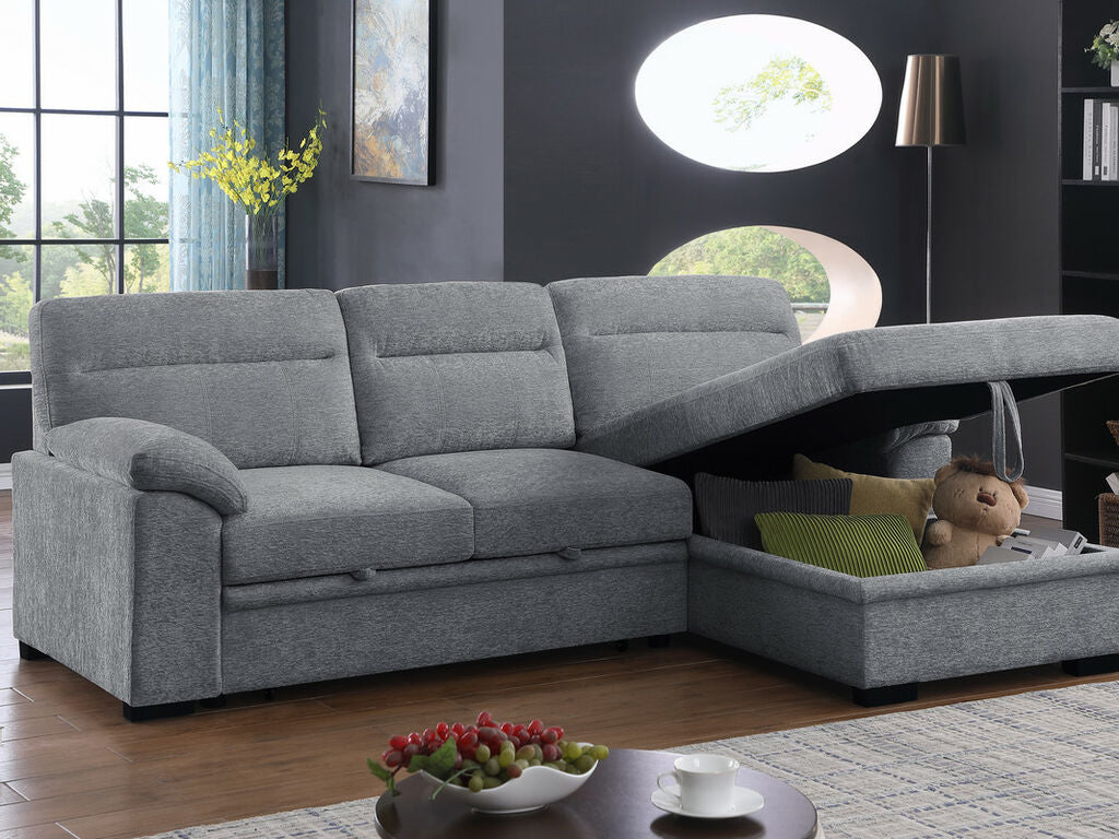 Kipling 81457 Light Gray Sectional Sleeper
