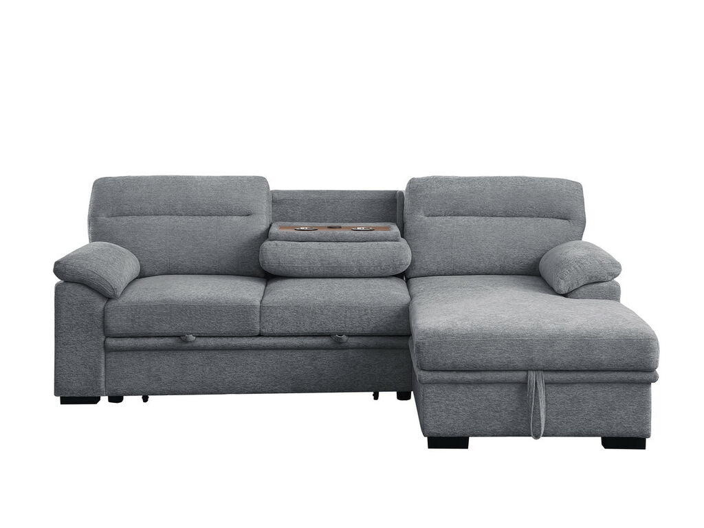 Kipling 81457 Light Gray Sectional Sleeper