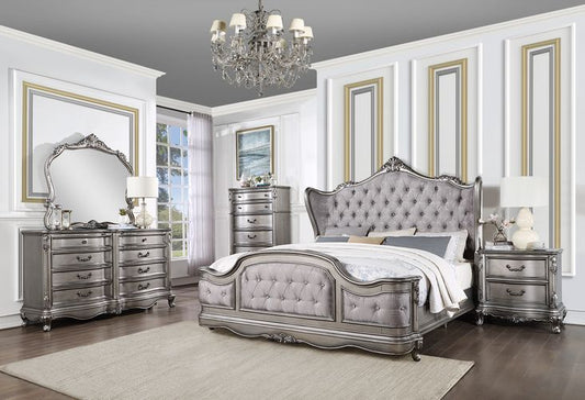 Ausonia Antique Platinum Bedroom Collection by Acme Furniture