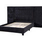 Damazy Velvet Bed by Acme - Black or Blue