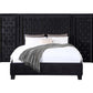 Damazy Velvet Bed by Acme - Black or Blue