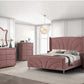 Salonia Pink Velvet Bedroom Set BD01183Q