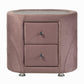 Salonia Pink Velvet Nightstand BD01184