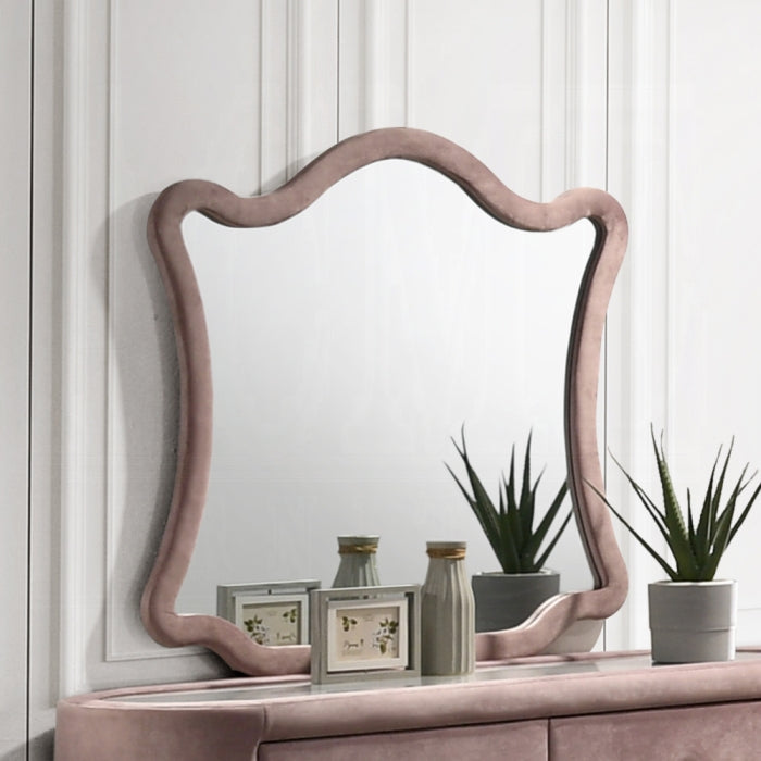Salonia Pink Velvet Bedroom Set BD01183Q