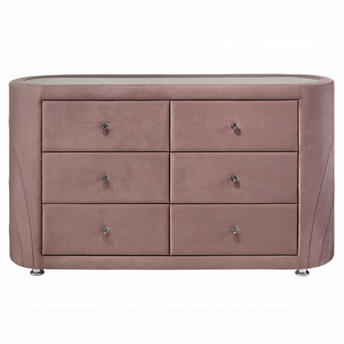 Salonia Pink Velvet Dresser BD01186
