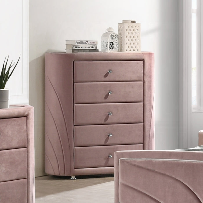 Salonia Pink Velvet Chest BD01187