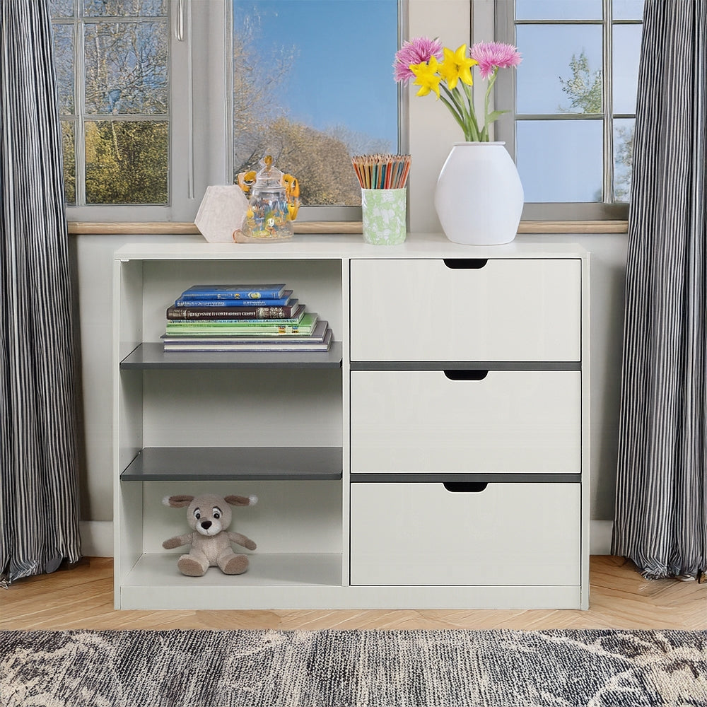 Ratana Gray & White Cabinet BD02054