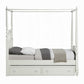 Dorothy Ivory Canopy Bed w/Trundle BD02261T