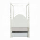 Dorothy Ivory Canopy Bed w/Trundle BD02261T