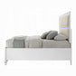 Tarian Boucle Bed & Pearl White Case Goods