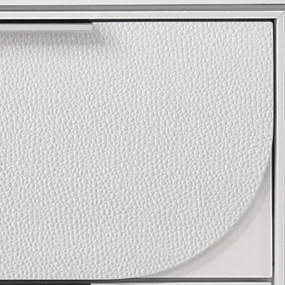 Tarian Boucle Bed & Pearl White Case Goods