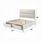 Tarian Boucle Bed & Pearl White Case Goods