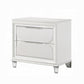 Tarian Boucle Bed & Pearl White Case Goods