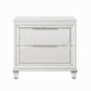 Tarian Boucle Bed & Pearl White Case Goods