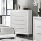 Tarian 5 Drawer White Chest BD02321