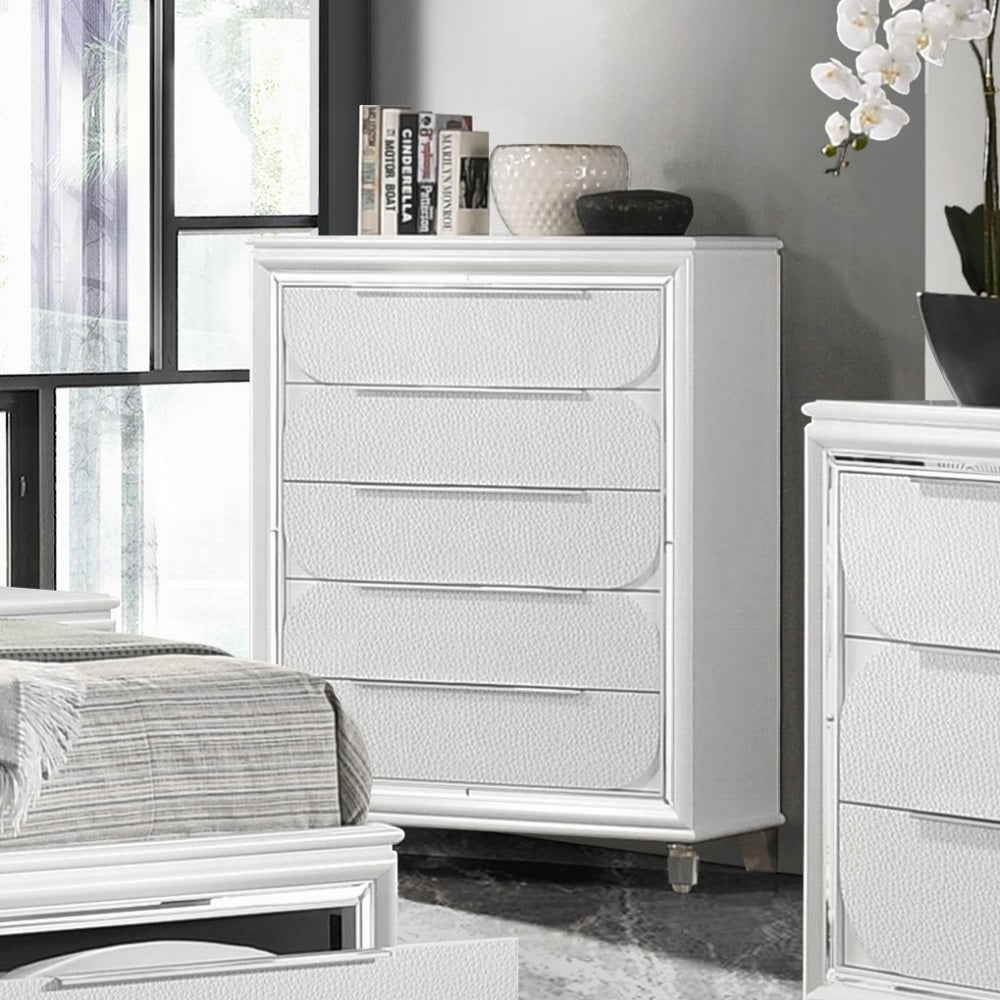 Tarian 5 Drawer White Chest BD02321