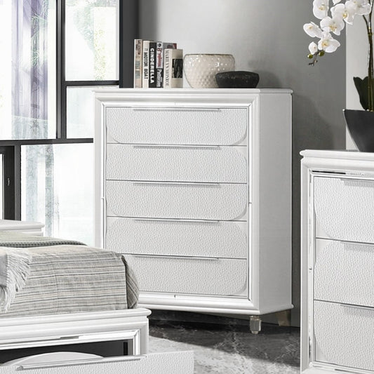 Tarian 5 Drawer White Chest BD02321