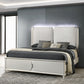 Laveda Gray Boucle Bedroom Set w/LED