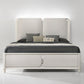 Laveda Gray Boucle Bedroom Set w/LED