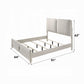 Laveda Gray Boucle Bedroom Set w/LED