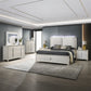 Laveda Gray Boucle Bedroom Set w/LED