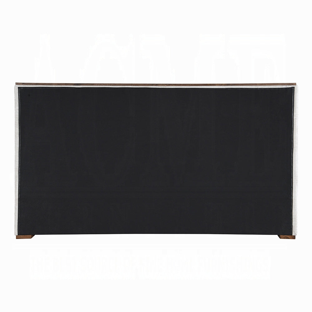 Orane Gray Linen Upholstered Platform Bed