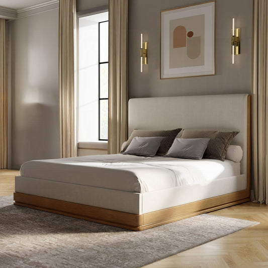 Zoey 4 Pc Acacia Wood Bedroom Set