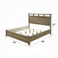 Colton Antique Oak Queen Bed BD05292Q