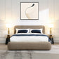 Erica Dark Beige Tweed Platform Bed BD05442Q