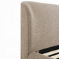 Erica Dark Beige Tweed Platform Bed BD05442Q