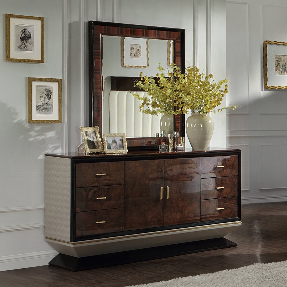 Jamonica Glossy Wood Grain Dresser BD20025