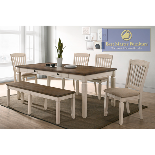 Colección de comedor de transición Belle de 6 piezas - Best Master