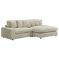 Seccional reversible Blaine de 2 piezas - Tela color arena