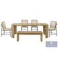 Bristol 6 Pc Driftwood Finish Dining Collection