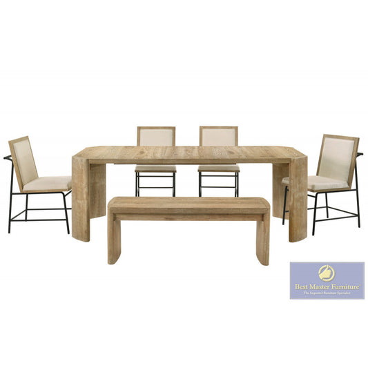 Bristol 6 Pc Driftwood Finish Dining Collection