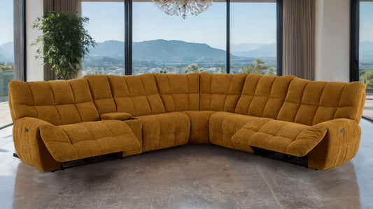 Clemens Power Sectional - 4 Chenille Colors
