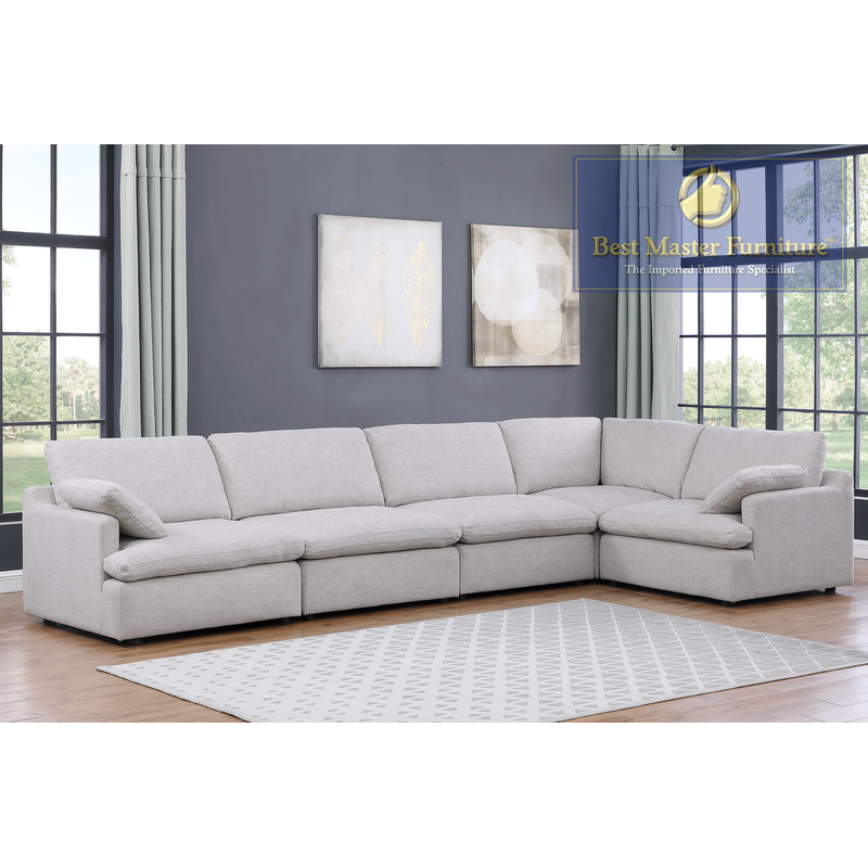 CO20 Beige 5 Pc Modular Sectional
