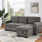 Estelle Dark Gray Reversible Sleeper Sectional
