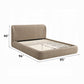 Erica Dark Beige Tweed Bed - King Size