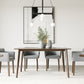Castillo + Jordan Modern Walnut 5 Pc Dining Set