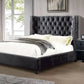 Cama tapizada Cayla - Gris o Negro