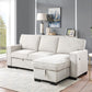 Estelle Beige Reverisible Sleeper Sectional