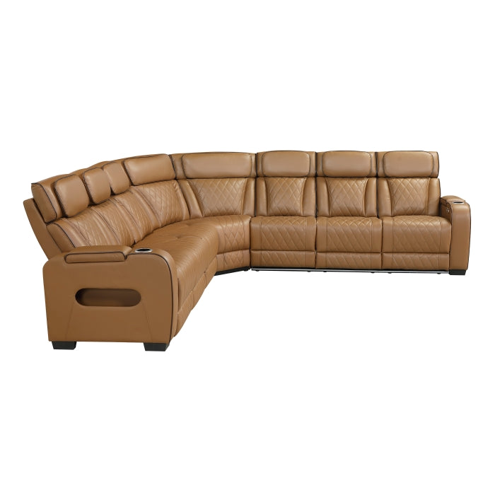 Fairway 3 Pc Power Sectional by Homelegance