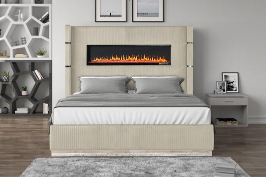 Lizelle Upholstery Bed With Ambient Lighting