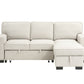 Estelle Beige Reverisible Sleeper Sectional