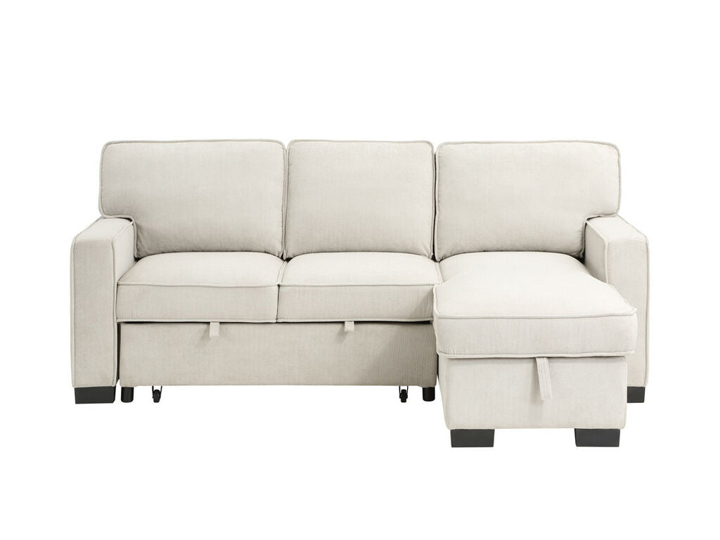Estelle Beige Reverisible Sleeper Sectional
