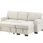 Estelle Beige Reverisible Sleeper Sectional