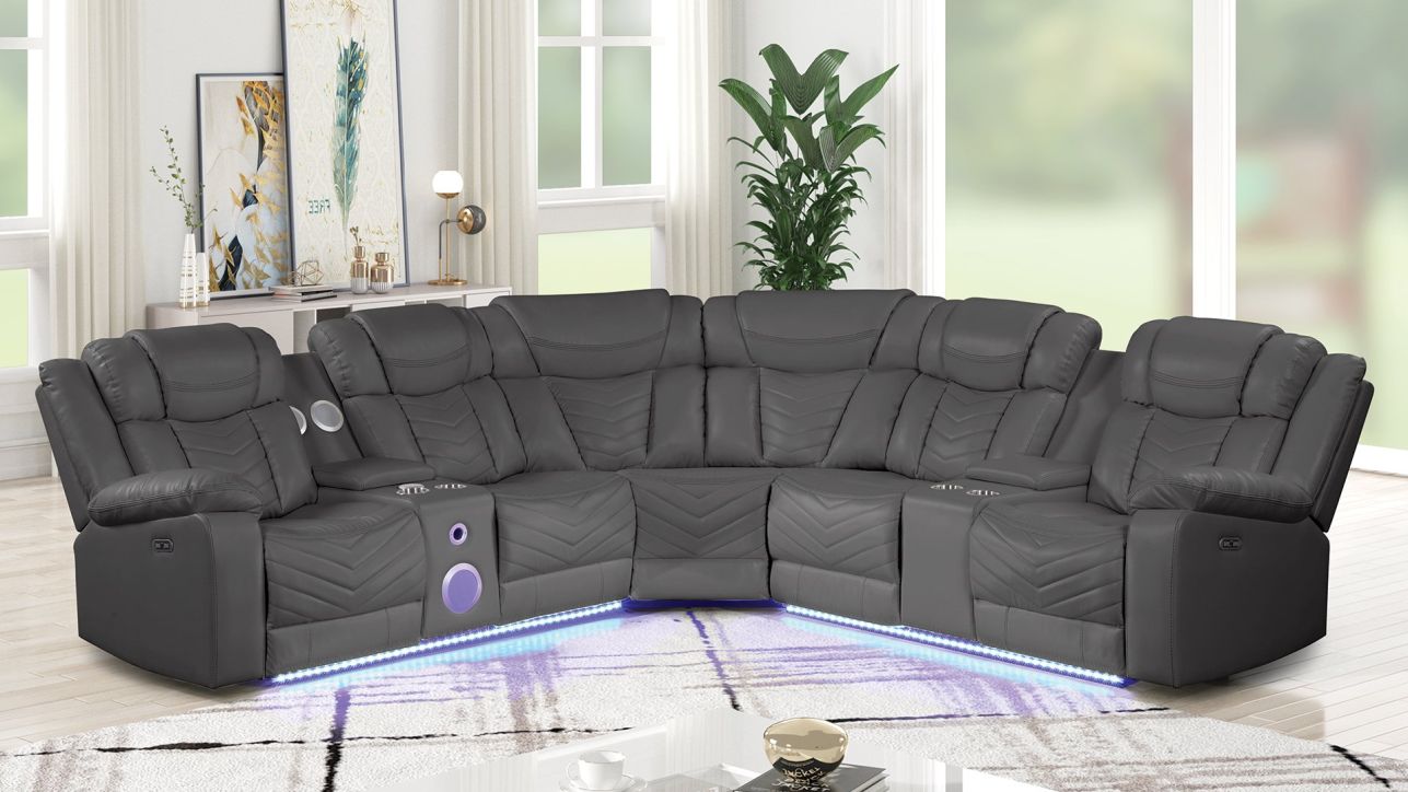 Challenger Power Motion Sectional - 3 Colors